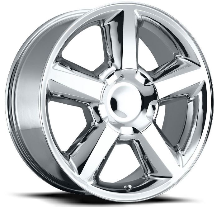 22" Chrome REPS  6X139.7 6x5.5 FITS CADILLAC ESCALADE DENALI YUKON CHEVY SILVERADO TAHOE SUBURBAN INFINITY QX80 DODGE RAM 1500 JEEP WAGONEER NISSAN TITAN