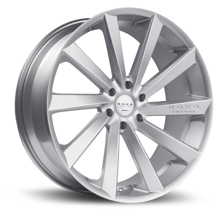 24" 5x108 Silver, Machined, and Brushed Special Order options
