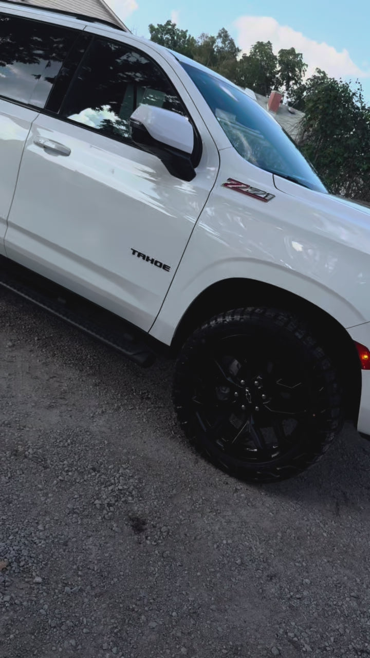 24" SNOWFLAKE REP 6X139.7 6x5.5 FITS CADILLAC ESCALADE DENALI YUKON CHEVY SILVERADO TAHOE SUBURBAN INFINITY QX80 DODGE RAM 1500 JEEP WAGONEER NISSAN TITAN