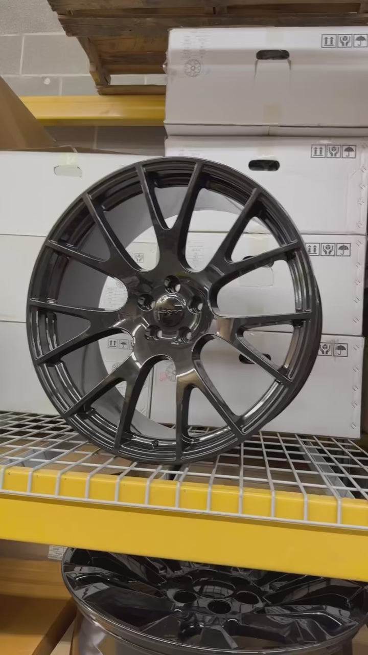20”/22” Dodge Charger, Challenger SRT Hellcat 218 style wheels in gloss black