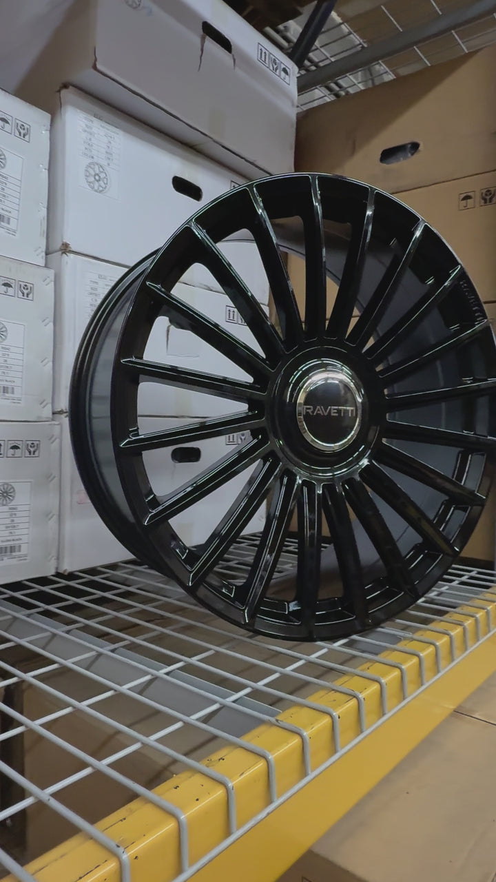 20" Ravetti M17 GLOSS BLACK WHEELS 5x114.3 5x115 5x120 FOR LEXUS ES GS HUNDI FORD MUSTANG EXPLORER INFINITY TESLA MODLE 3 MODLE Y X KIA TOYOTA CAMRY AVALON NISSAN ALTIMA MAXIMA CAMARO 2016^ Chevy MALIBU 00-13 IMPALA & MONTE CARLO CADILLAC CT RANGE ROVER