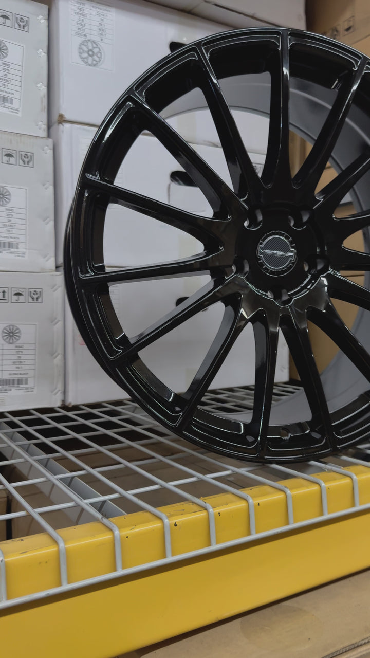 20" VERSUS VS11 GLOSS BLACK 5x114.3 FOR LEXUS ES GS  RX300 HUNDI FORD MUSTANG EXPLORER INFINITY G35 G37 TESLA MODLE 3 MODLE Y KIA K5 STINGER TOYOTA CAMRY AVALON NISSAN ALTIMA MAXIMA 2016^ Chevy MALIBU 2000-2013 IMPALA & MONTECARLO