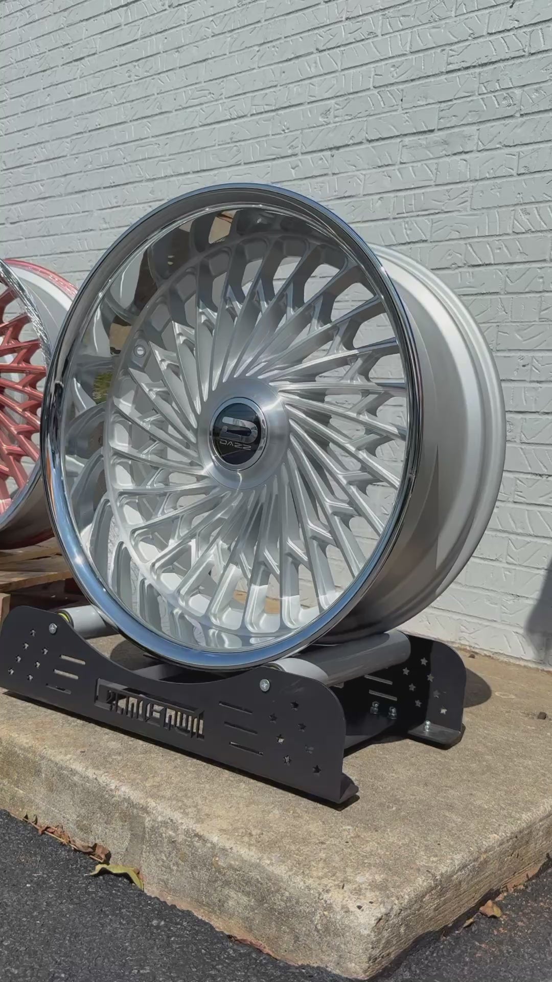 24” 26" DAZZ D101 Seville BRUSHED WITH CHROME LIP DUAL DRILLED (5X120 5x127) STAGGERED FOR GMC YUKON CHEVY SUBURBAN SIERRA 1500 C10 TAHOE BOX DONK CAPRICE IMPALA CAMARO CHEVELLE  CUTLASS MONTE CARLO