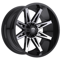 22" Wheel & GRIP Package 5X139.7 FOR ALL 5 LUG RAM 1500 Older FORD BRONCO, 96 & Older 5 LUG FORD F150