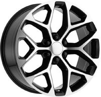 20" GM, Cadillac, Chevy SnowFlake Wheels in Gloss Black & Machine